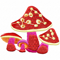 Mushroom Embroidery Design 3 Mushroom Embroidery Design 3